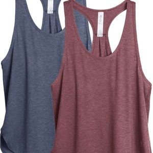 2 racer back tank tops